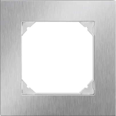 En-tête ENC EDIZIO.liv prestige SNAPFIX® 1×1 94×94mm acier chromé poncé 
