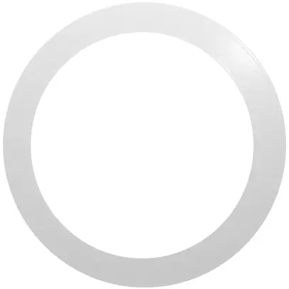 Abdeckring DOTLUX CIRCLEugr Stahl Ø130×1mm weiss 