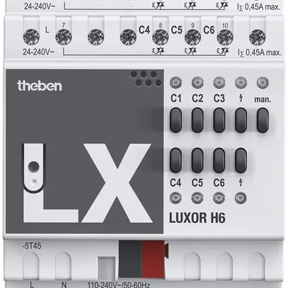 REG-Heizungsaktor KNX Theben LUXORliving 6-Kanal 