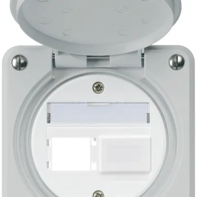 Kit di montaggio INC robusto IP55 uscita frontale per 2×R&M grigio 