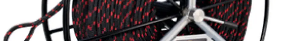 Câble de traction RUNPOTEC RUNPOTEC en polyester Ø12mm 300m incl dévidoir 