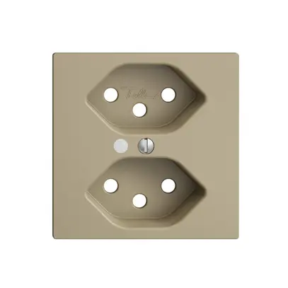 Kit frontale EDIZIOdue sand 60×60mm 2×T13 con lente 