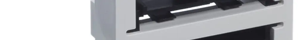 Kit de montage R&M HWSmodular, pour 4×RJ45 C6A EL, blanc 