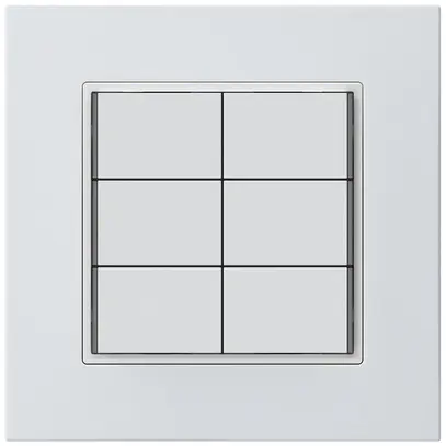 Pulsante KNX INC KPR 6×tasti 6×punti azionamento LED bianco 