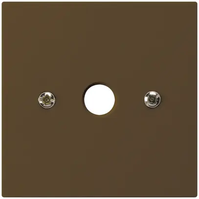 Plaque frontale kallysto 60×60mm brun pour boîte de raccordement 