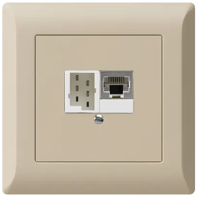 UP-Dose kallysto.line 1×RJ45s+1×TT83 beige 