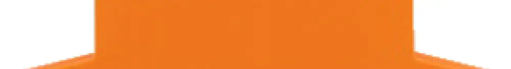 Plaque de fermeture WAGO 2.5mm² orange 