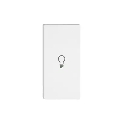 Taste 1/2 EDIZIO.liv Wiser mit SNAPFIX® horiz.mit Symbol Licht ws 