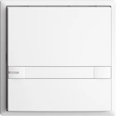 UP-Taster KNX 1-fach EDIZIOdue colore weiss RGB mit LED mit Papiereinlage 