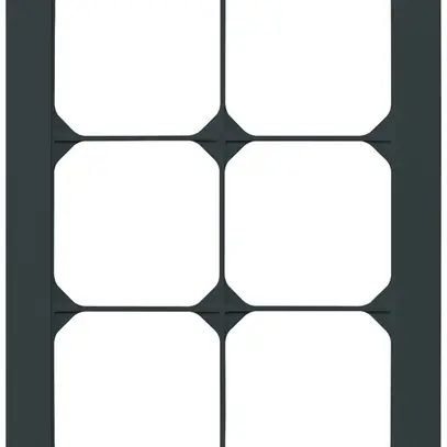 Cadre de recouvrement ENC kallysto.pro 3×2 noir 154×214mm 