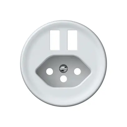 Kit frontale origin 2×presa di carica USB con presa tipo 13 bianco 