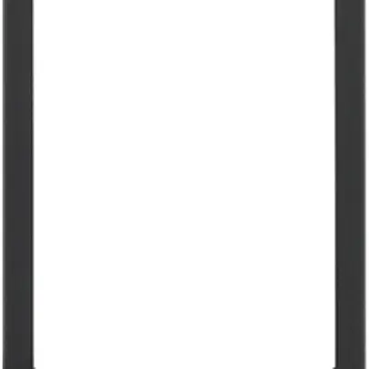 Cadre design vidéo Hager elcom.touch rond noir 