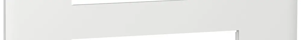 Placca di copertura MOS 2×6 moduli orizzontale bianco 