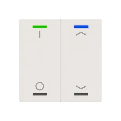 EB-Taster KNX RGBW MDT BE-TAL600211.D1 2T/4B weiss matt "I/O"-"Jalousie" 