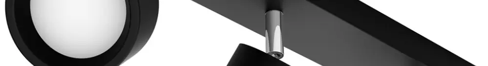 Spot LED Philips Bracia 16.5W 1650lm 2700K 110° 430×80.5mm nero 3×Spot 