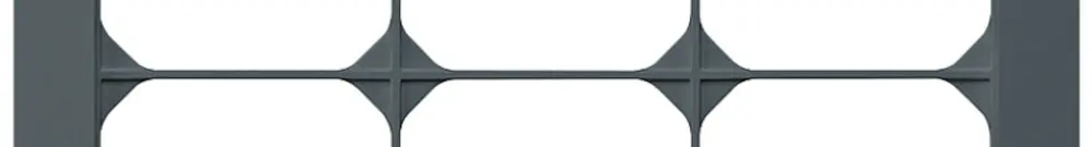 Telaio di copertura INC kallysto.pro 4×3 antracite 274×214mm 