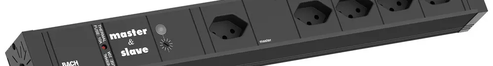 Presa multipla BACHMANN 5×T13 2m nero 