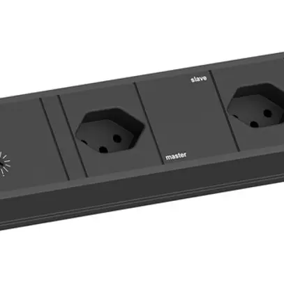 Presa multipla BACHMANN 5×T13 2m nero 