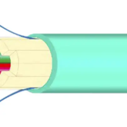 Kabel FO Universal H-LINE Dca 24×G50/125 OM3 Ø9.9mm 3000N türkis 