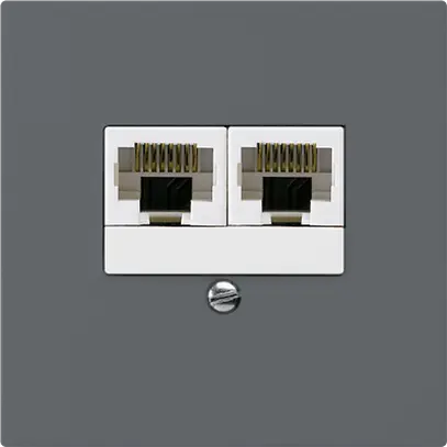 Scatola INC kallysto 2×RJ45u antracite parallelo 