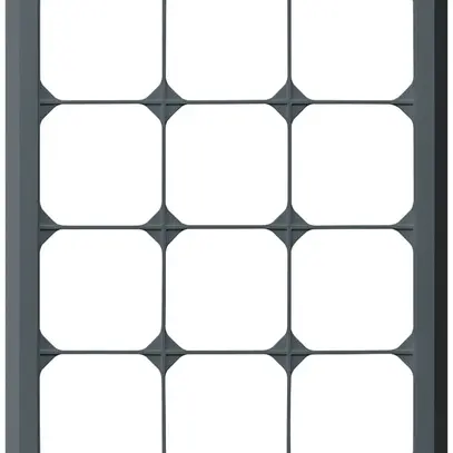 Cadre de recouvrement ENC kallysto.line 4×3 anthracite vertical 272×212mm 