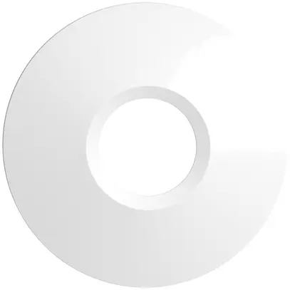 Capot frontal Feller pour détecteur de mouvement pirios FMI 360 R eco, blanc 