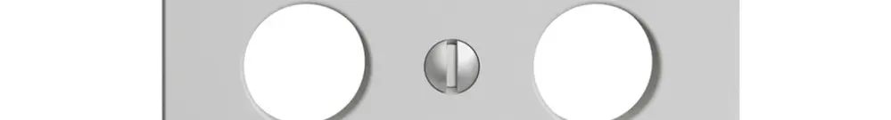 Plaque frontale EDIZIOdue gris clair pour R/TV 