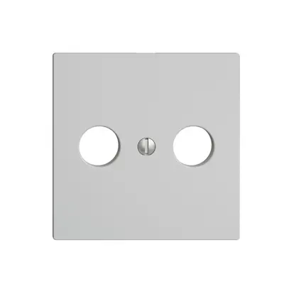 Plaque frontale EDIZIOdue gris clair pour R/TV 