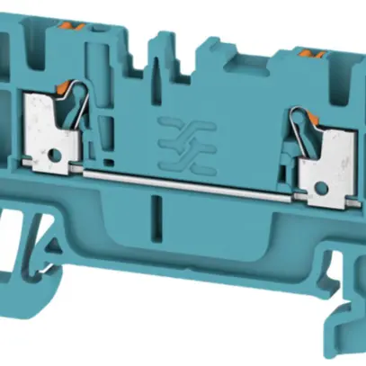 Morsetto di passaggio Weidmüller A2C PUSH IN 1.5mm² TS35 blu 