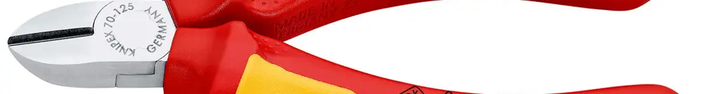 Pince coupante de coté KNIPEX VDE Ø3/2.3/1.5mm 125mm 
