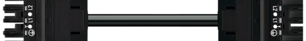 Câble de connexion WAGO 5×1.5mm² 16A 400V 2m cod.A noir 