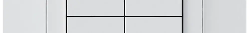 Pulsante p.tapparelle KNX INC Hager BA kallysto.trend C quadruplo 94×94mm bianco 