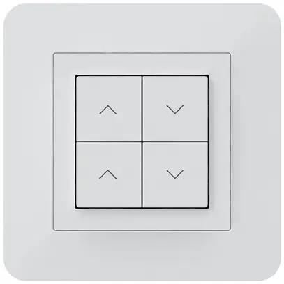 Pulsante p.tapparelle KNX INC Hager BA kallysto.trend C quadruplo 94×94mm bianco 