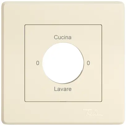 Kit di montaggio INC EDIZIO.liv SNAPFIX® p.interr.rot.c.chius.0-Cuc-0-Lav.cr 