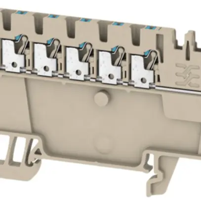 Morsetto per ripartitori di potenziale WM AAP11 PUSH IN 1.5mm² TS35 beige, blu 