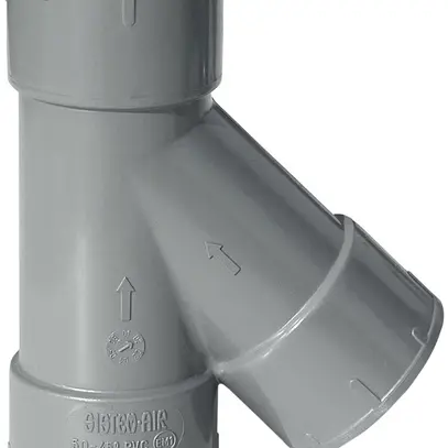 Dérivateur PVC Ø50mm 45° mâle/mâle/mâle 