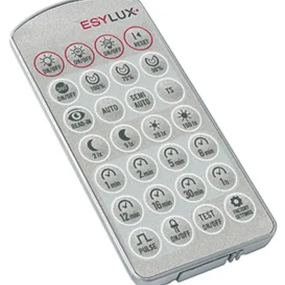 Télécommande ESYLUX DEFENSOR gris argenté 
