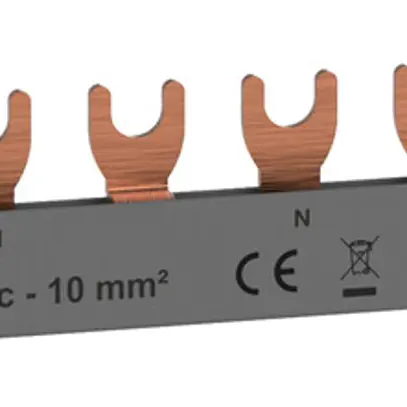 Pettine di raccordo HX³standard 2P 2Ph forca 10mm² 63A 210mm grigio 