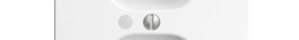 Kit frontale EDIZIOdue bianco 60×60mm 2×T23 con lente 