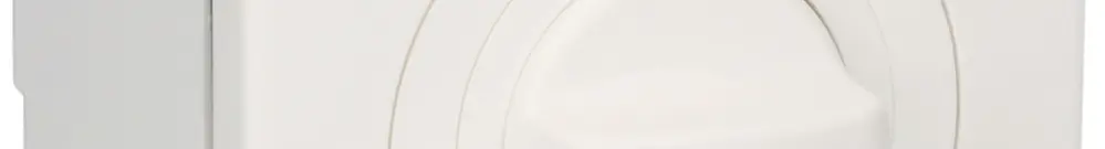 Interruttore AP NEVO, 20A, 2P, 87×87mm, 90°, 0-1, bianco 