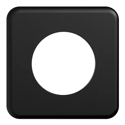 Plaque de recouvrement STANDARDdue 1×1 1×Ø50, noir 