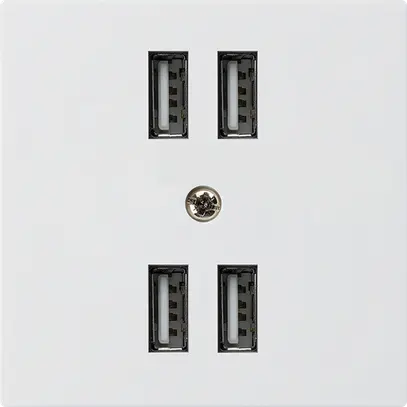 Presa 4×USB kallysto A 2400mA bianco 