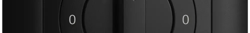 Kit frontale EDIZIOdue 0-1-0-2 88×88mm nero per interruttore rotativo 
