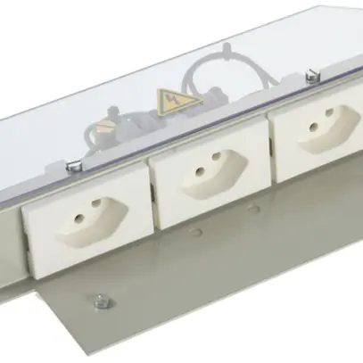 Kit di montaggio per scatola INC con 3×T13 FLF per canale pavimento 