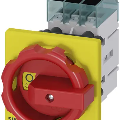 Sezionatore di carico Siemens SENTRON 3LD3 frontale 32A 3L 66×66mm ro/gi 