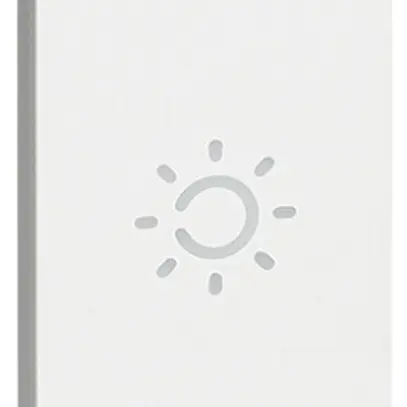 Cache de touche Living Now 1 module illuminable avec symbole lumière blanc 