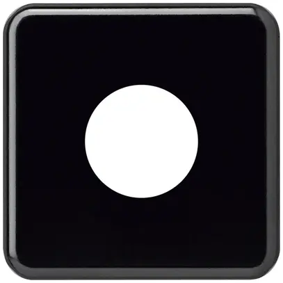 Placca di copertura basico II 43mm nero 