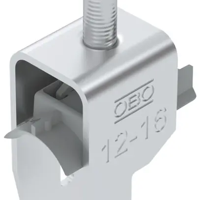 Fixation rapide BET 2056 pied à U matière synthétique 12…16mm 1×câble aluminium 