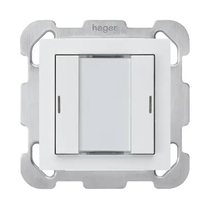 UP-Taster kallysto B KNX 2× RGB LED s/e-link weiss 