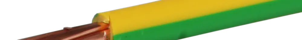Corde d'installation T 10mm² vert-jaune Rouleau à 100m H07V-R Eca 
